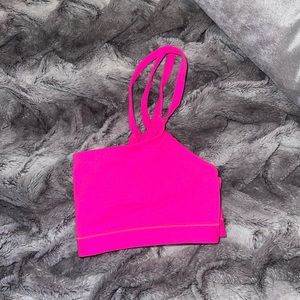SKIMS: NEON PINK VDAY FITS EVERYBODY SCOOP BRA